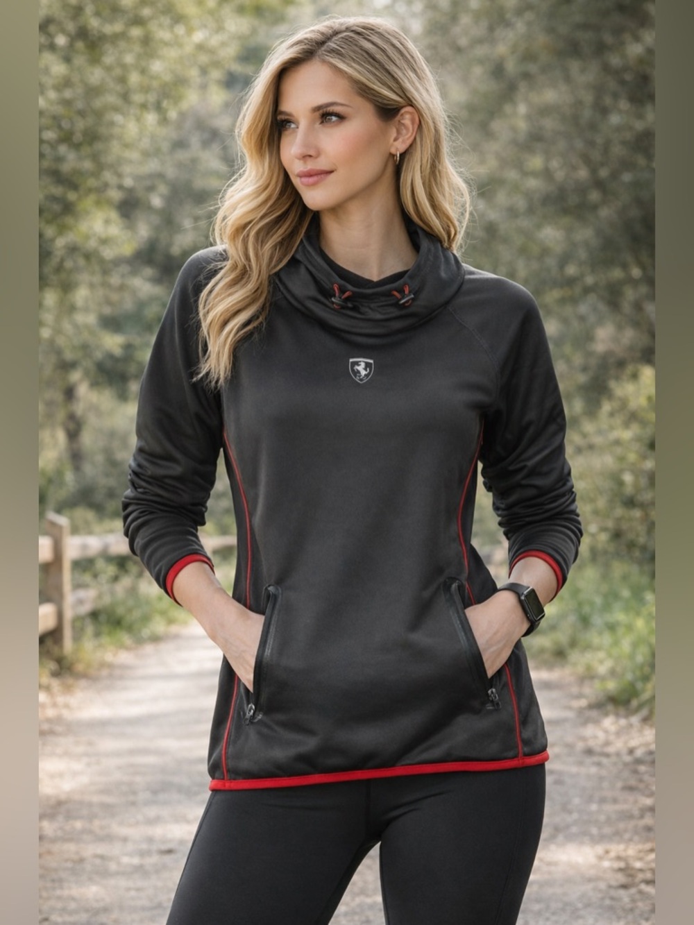 Ferrari Shield Training Sweatshirt Hoodie